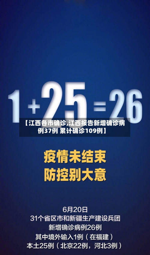 【江西各市确诊,江西报告新增确诊病例37例 累计确诊109例】-第2张图片