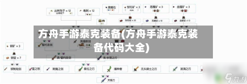 方舟手游泰克装备(方舟手游泰克装备代码大全)