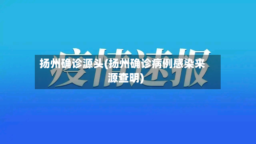 扬州确诊源头(扬州确诊病例感染来源查明)