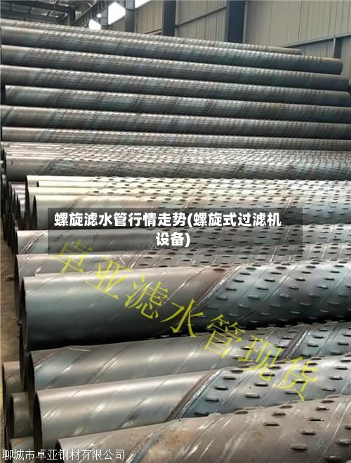 螺旋滤水管行情走势(螺旋式过滤机设备)-第2张图片