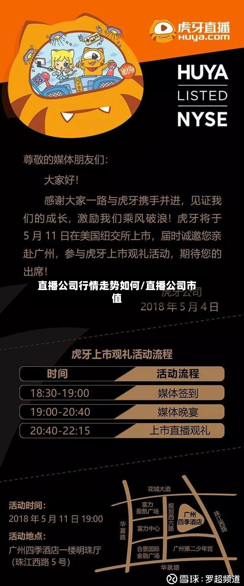 直播公司行情走势如何/直播公司市值