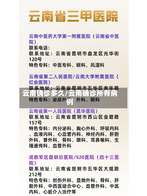 云南确诊多久/云南确诊所有病例-第3张图片