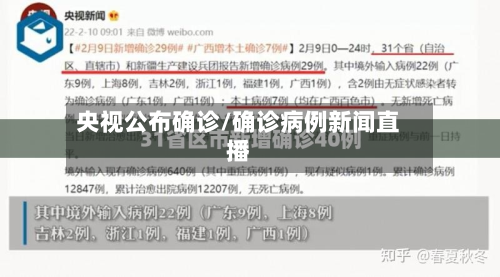 央视公布确诊/确诊病例新闻直播