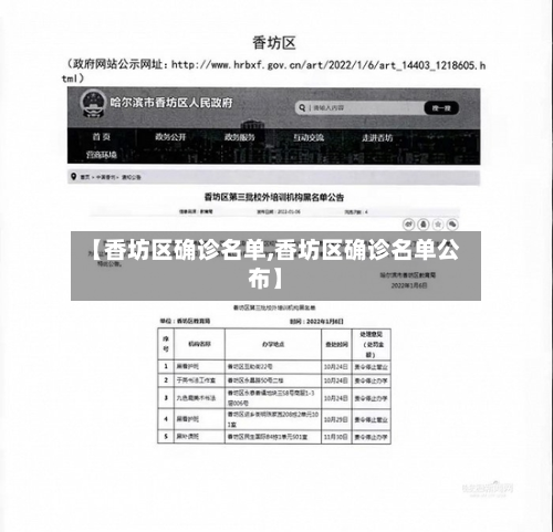 【香坊区确诊名单,香坊区确诊名单公布】-第2张图片